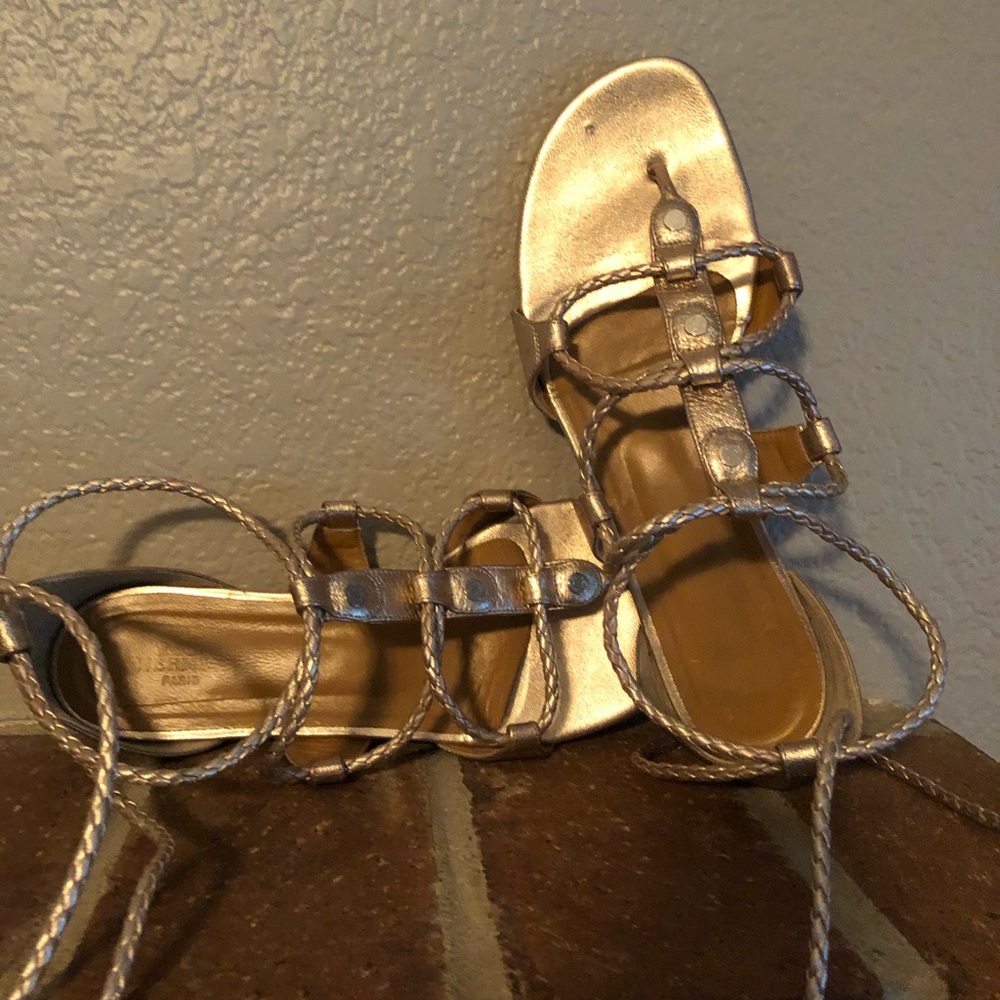 Hermès golden sandals